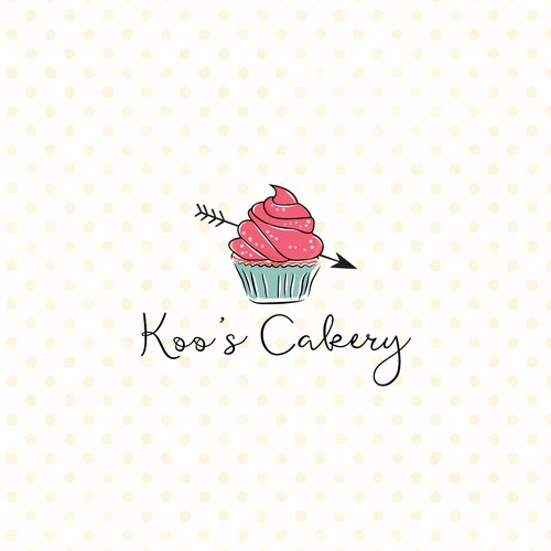 Boho logo with the title 'Delicious Design for Koo's Cakery'