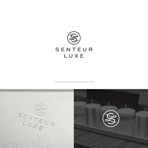 Luxurious logo with the title 'Senteur Luxe'