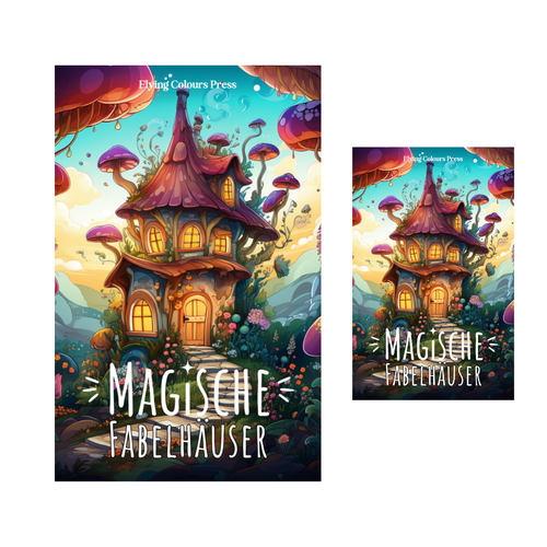 Cartoon book cover with the title 'book cover'