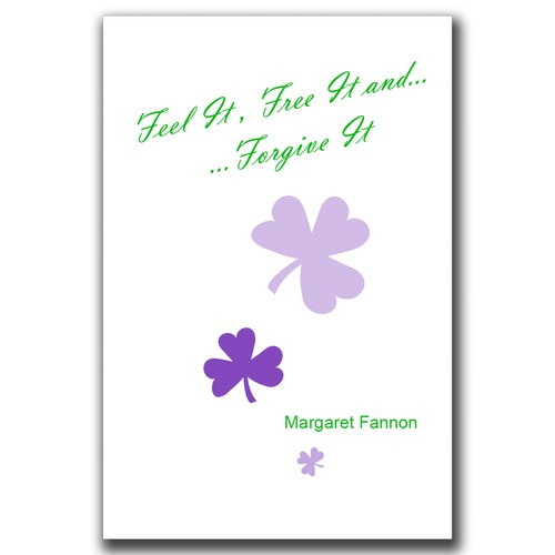 Shamrock design with the title 'Simple pure book cover with a shamrock theme for a self-help/healing book'