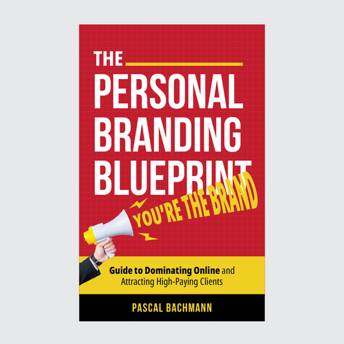 Megaphone design with the title 'Personal Branding Book'
