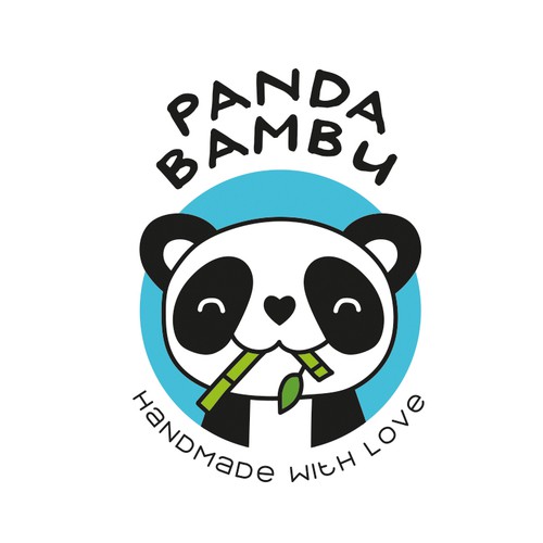 Panda logo with the title 'Panda vector illustration logo design'