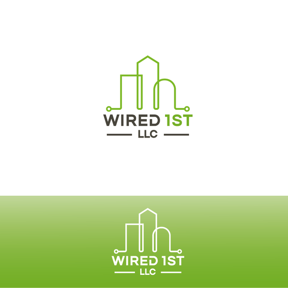 标题为“WIRED 1ST”的有线电视标志