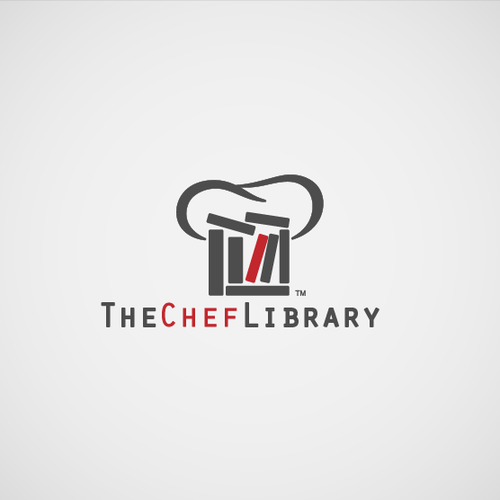 Library logo with the title 'logo for The Chef Library '