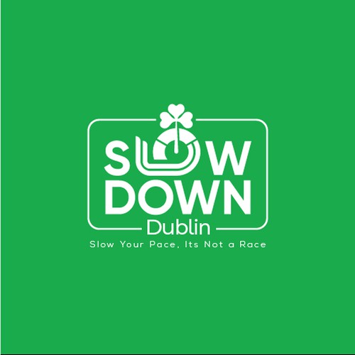 Irish logo with the title 'Snail logo concept for Slow Down logo'