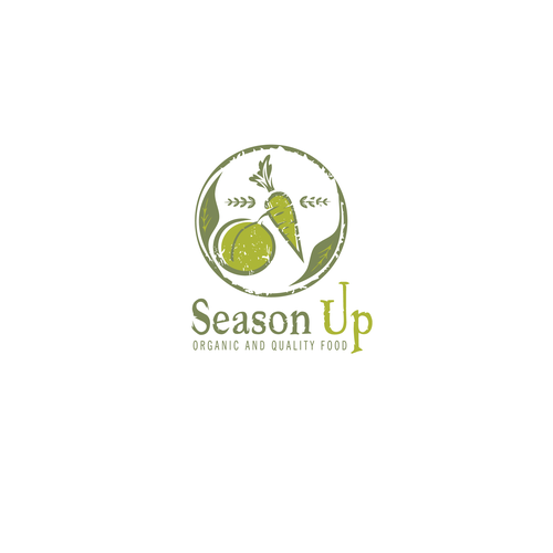 Fresh food logo with the title 'logo for organic food'