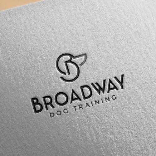 Trainer design with the title 'Logo for Broadway dog training'