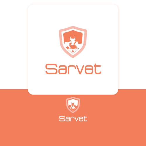 Yak logo with the title 'Animals Logo sarvet'