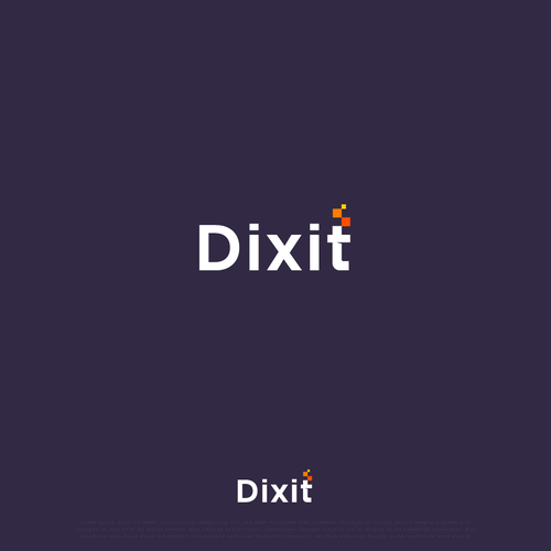 Pixel logo with the title 'pixel logo'