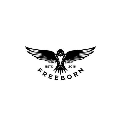 Kite design with the title 'Logo design concept for Freeborn'
