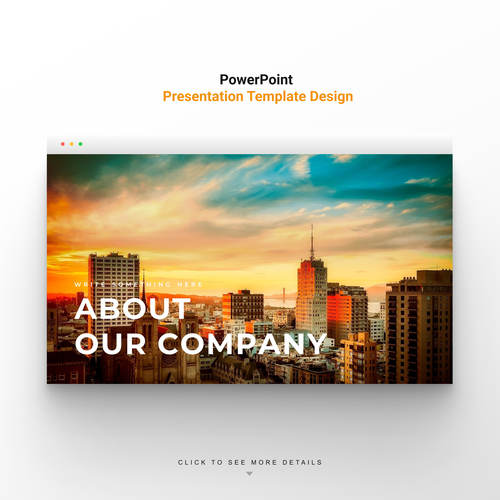 Slide design with the title 'Multipurpose presentation template'