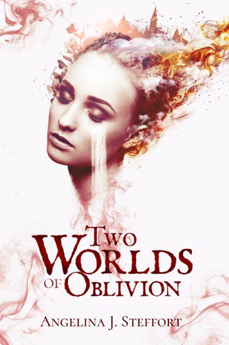 Digital art book cover with the title 'Young Fantasy book cover design'