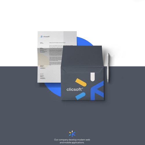 Internet brand with the title 'Logo for Clicsoft'