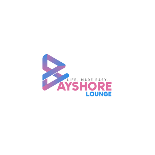Freelancer logo with the title 'Logo concept for bayshore lounge'