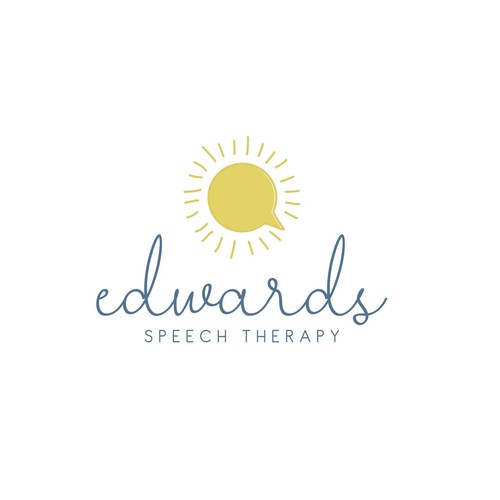 Speech therapy logo with the title 'edwards speech therapy'