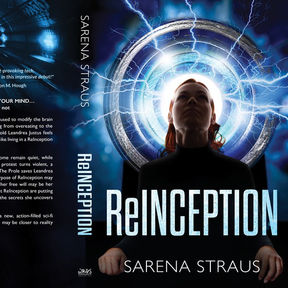 Futuristic book cover with the title 'ReINCEPTION'