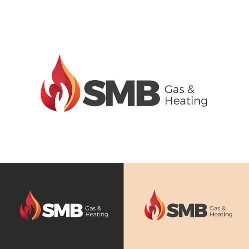 Friendly brand with the title 'Modern and Friendly Logo Concept for Gas Company'