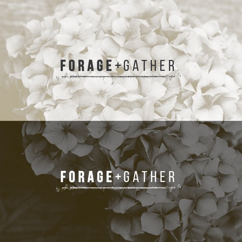 Farmers' market logo with the title 'WINNING DESIGN for a flower farm'