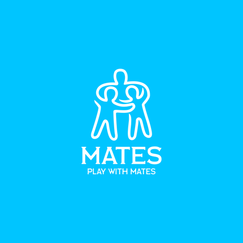 Friendship design with the title '(For Sale) Logo concept for MATES'