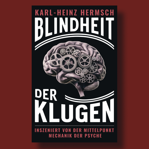German book cover with the title 'Amazon Kindle Ebook cover design for blinheit der klugen'