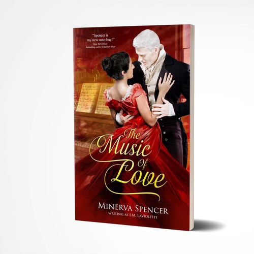Music book cover with the title 'the music of love book cover'