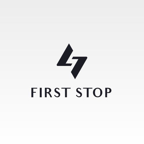 Acronym logo with the title 'Monogram logo for FIRST STOP (Womens & Mens Outerwear)'