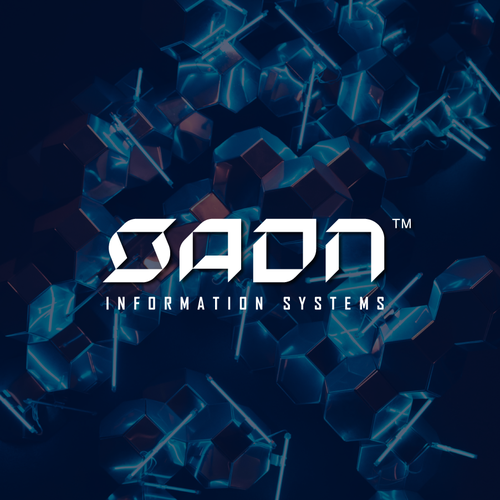 Technical design with the title 'Custom Word Mark SADN (Unused)'