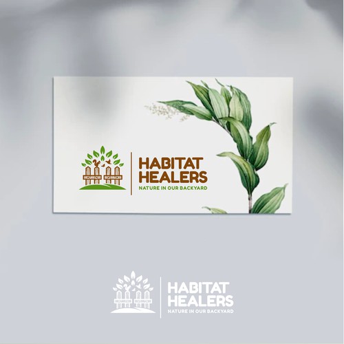 Fence design with the title 'Habitat Healers'