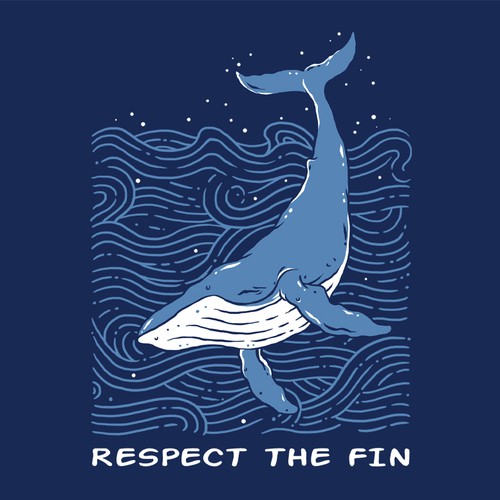 Beach t-shirt with the title 'Humpback'