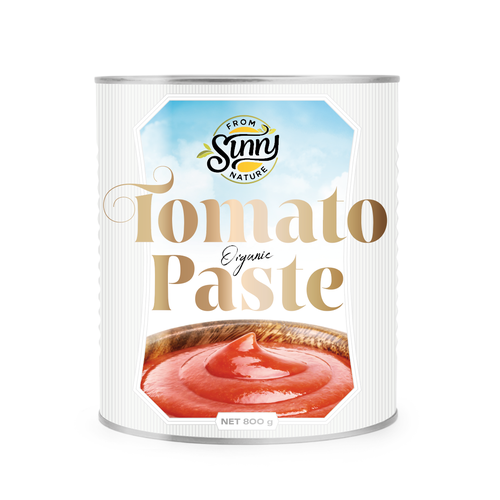 Sauce label with the title 'Tomato Paste'