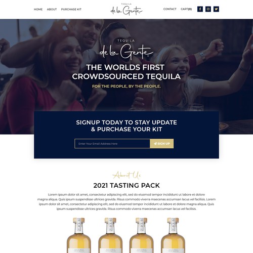 Tequila design with the title 'Tequila De La Gente'