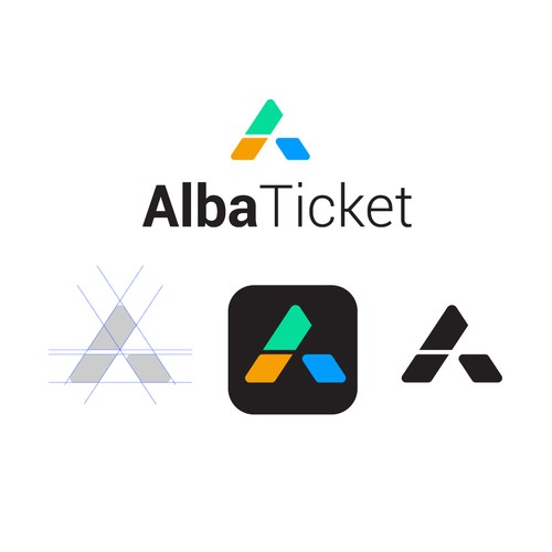 Ticket design with the title 'alba ticket'