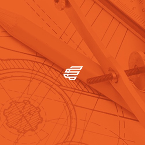 Solar energy logo with the title 'Concept logo for E'