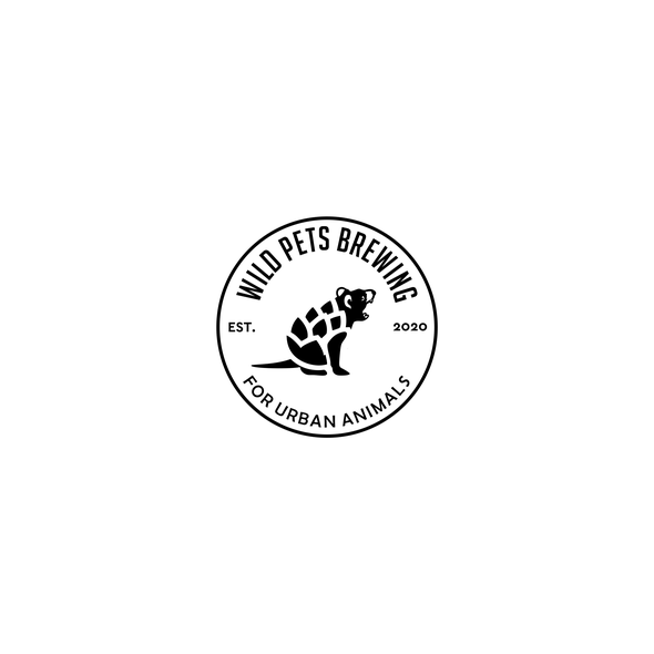 Tasmanian logo with the title 'Fun  smart logo for brewery'