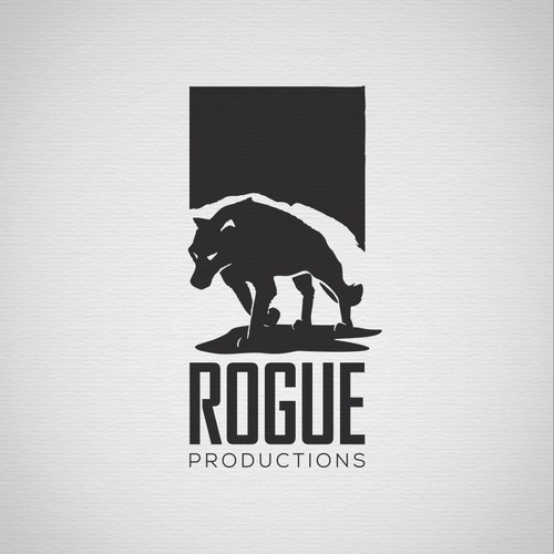 Wolf design with the title 'Logo for production company'