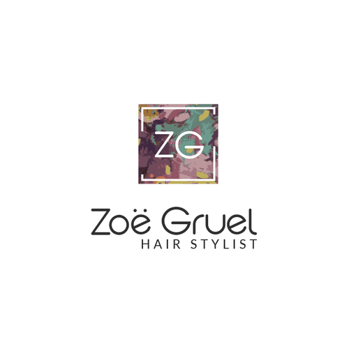 Brush stroke design with the title 'NY Hairstylist ||'