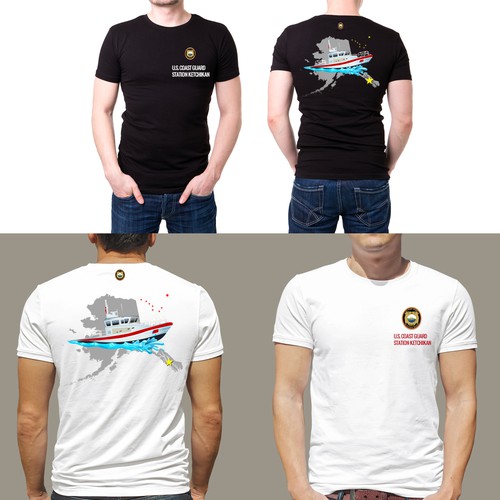Boat t-shirt with the title 'Coast Guard'