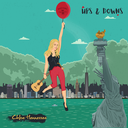Entertainment artwork with the title 'Cd cover for chloe hennessee'