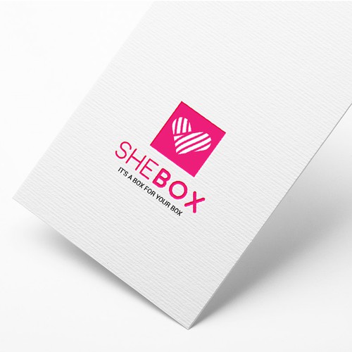Intimate design with the title 'She Box - A box for your box'