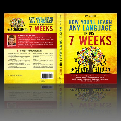 Language design with the title 'Book Cover for UDO GOLLUB'