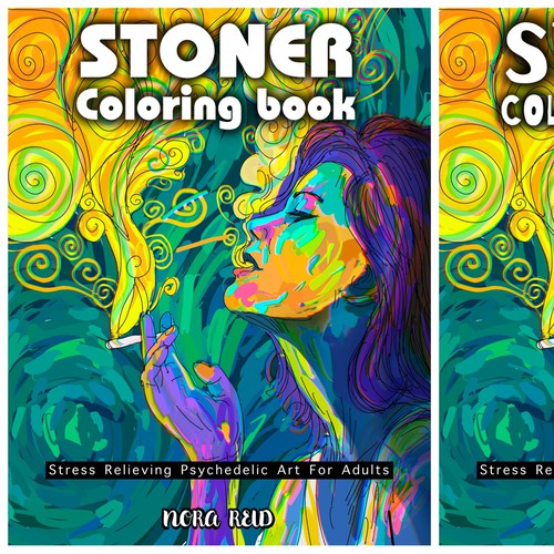 Painting book cover with the title 'Coloring book cover '