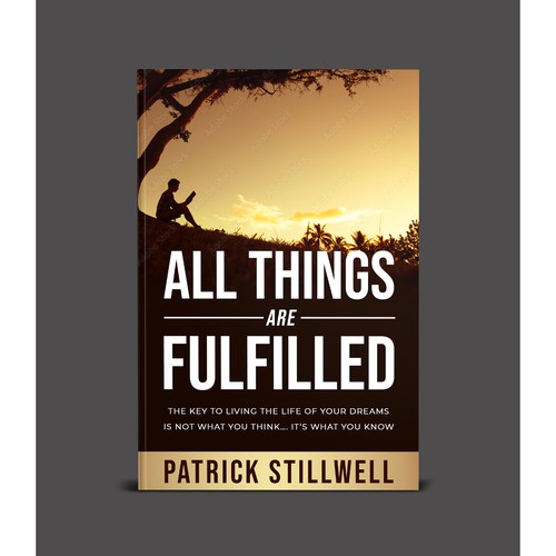 Motivational book cover with the title 'Christian Living Book Cover'