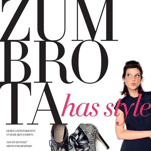 Genius design with the title 'Poster for fashion / retail event'