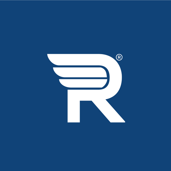 Advanced logo with the title 'R wing logo'