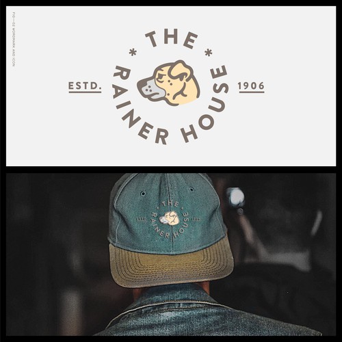 Pet brand with the title 'The Rainer House — Historical Home Branding'