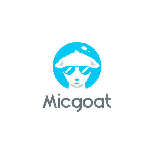 Glasses design with the title 'Logo for Micgoat'