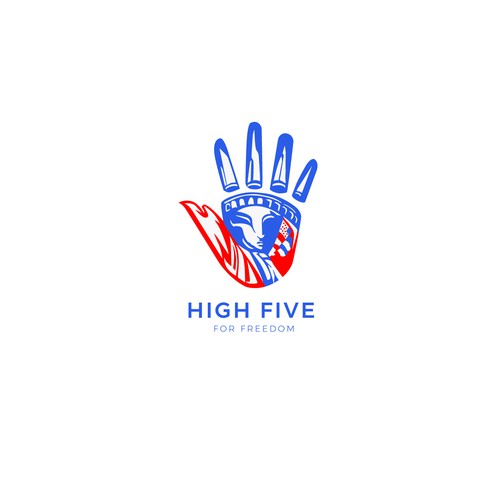 Liberty logo with the title 'High five for freedom'