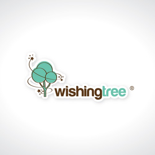 Wish logo with the title 'Create the next logo for Wishing Tree'