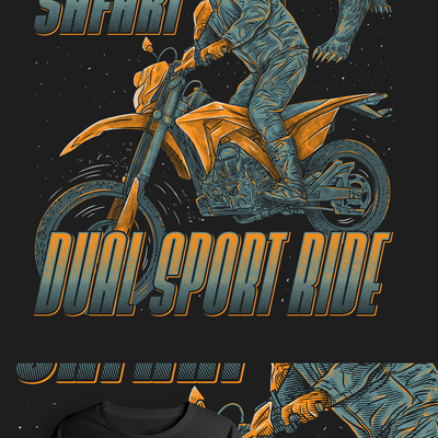 Shirt illustration for racing evernt