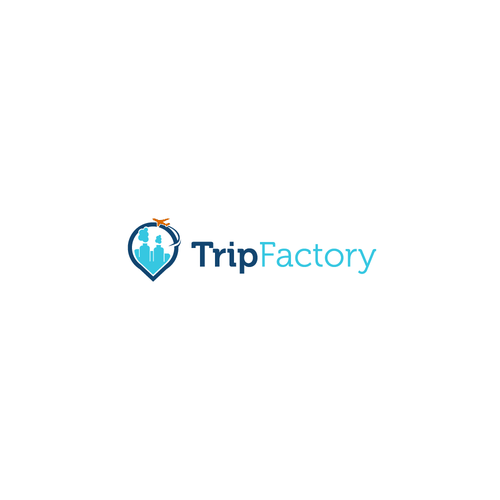 Fly brand with the title 'tripfactory logo for travel & hotel'